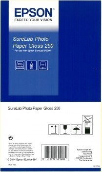 SureLab Photo Paper Glossy ( 250 )  in 21,7cm x 65m / 2 Rollen